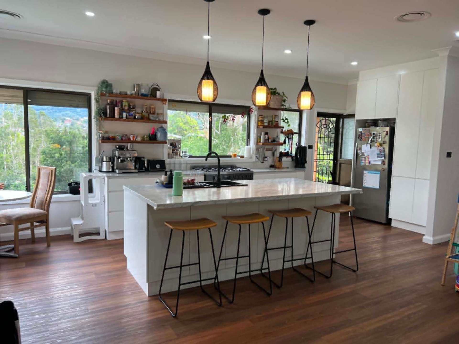 After — Open-plan kitchen & living renovation