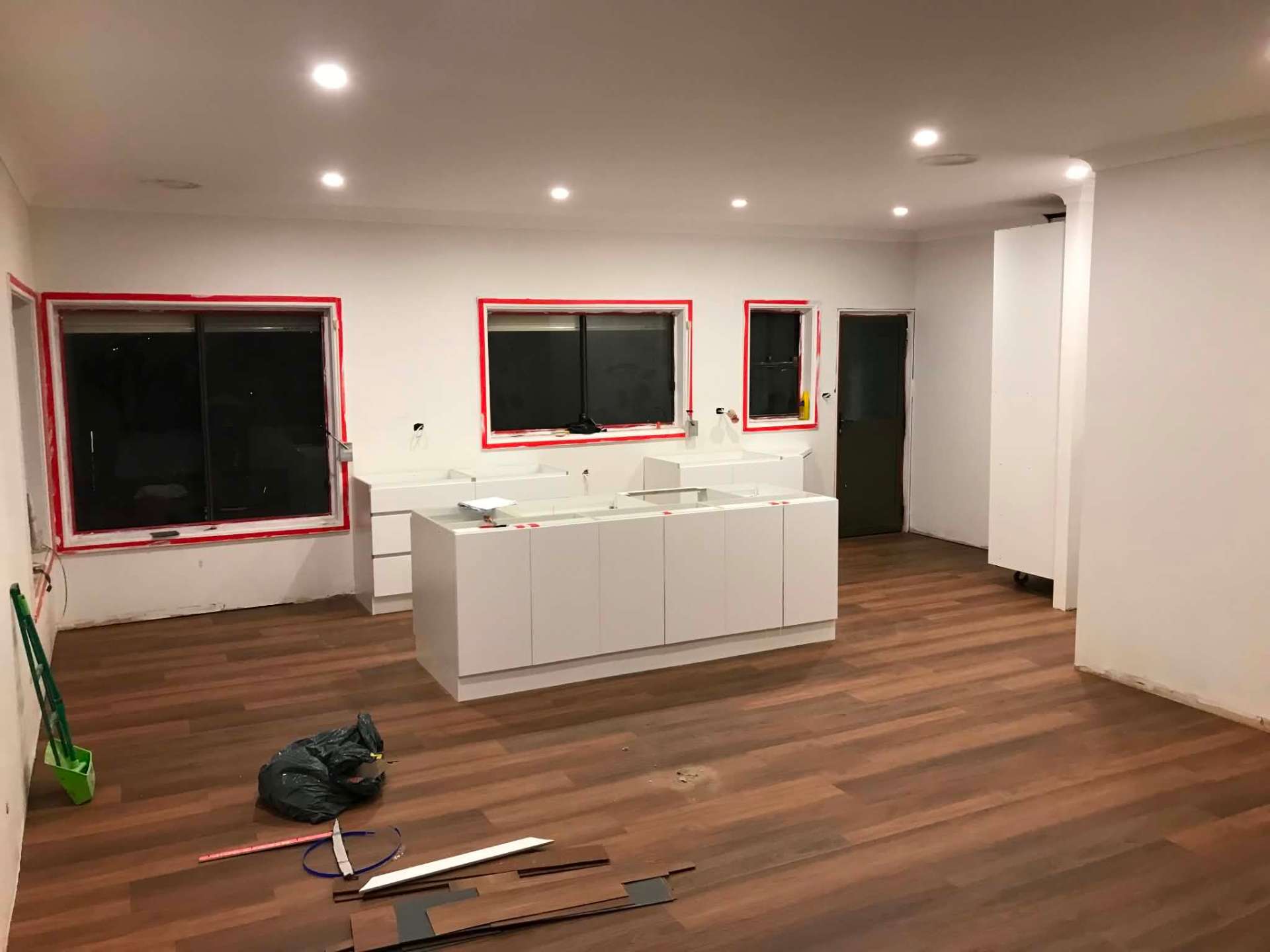 During — Open-plan kitchen & living renovation
